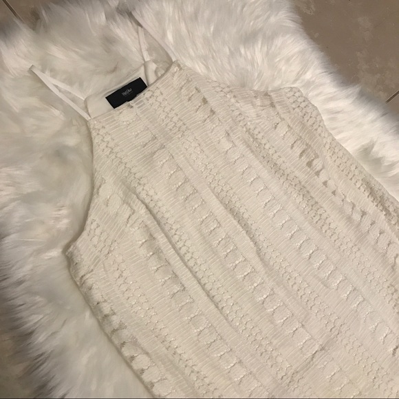 White High Neck Lace Dress - Picture 2 of 5